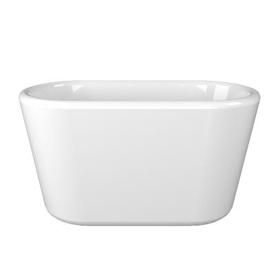 China Japanese Soaking Tub Container 1.3m Round Small Size Pure Acrylic Bathroom Soaking Tub Mini Bathtub for sale