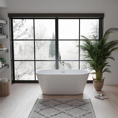 China Jiangnan Import Full Bathtub Soft Round China Free Gifts Drop-In Bathtub for sale