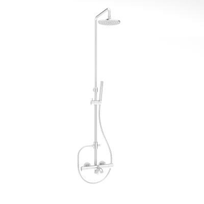 China With Slide Bar Hand Shower Spout Faucet Bathroom Shower Faucet Set for sale