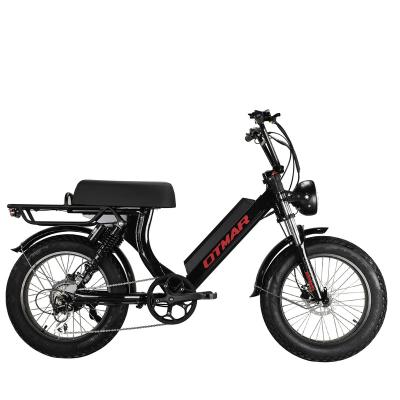 China Aluminum alloy 20inch fat tire Enduro electric bike 52V rear motor ebike jobo other electric mountainbike full suspension electric bike for sale