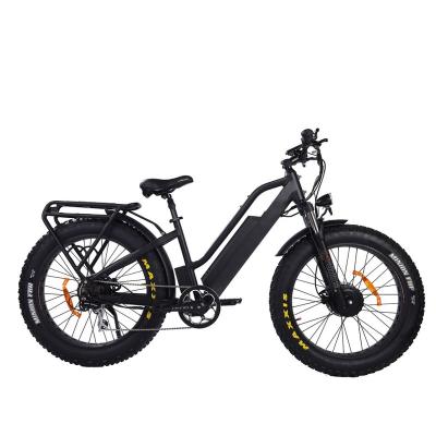 China 26 inch electric fat tire mountain bike hot sale wholesale price cheap factory aluminum alloy steer to supply 2022 year new design for sale