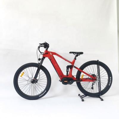 China Carbon fiber suspension cardboard frame 1000W motormid full drive electric bike mountainbike OEM carbon frame hidden battery ebike for sale