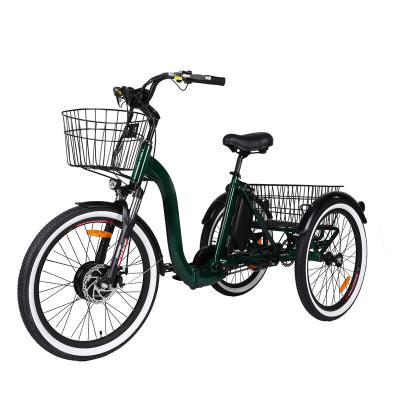 China Aluminum alloy 20 inch 48v electric cargo e bike tricycle customization logo and type color fashion 2022 new for sale