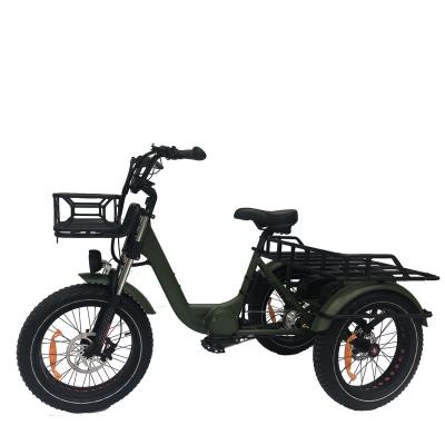 China Customizable aluminum alloy cargo electric bike mid drive motor OEM electric tricycle for sales cheap electric fat tire mountain bike adult for sale