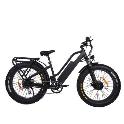 China Fat Bike 52V 750W Electric Bike 52V 750W Double Motor Fat Tire Bike Aluminum Alloy 26inch Mountain Electric Bike Torque Sensor for sale