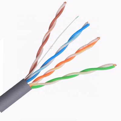 China Stable Communication UTP Cable CAT5e Because/CCA Component With 100% Cat5e Passed UTP Test for sale