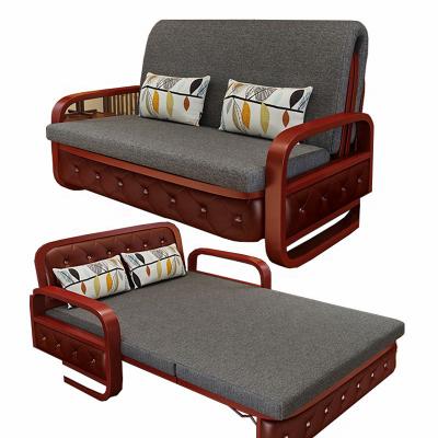 China Free Sample High Quality Lay Pull Out Sofa Bed With Armchair Three Seats Couch Sofa Cum Bed Convertible for sale