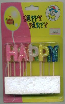 China happy birthday letter candles for sale