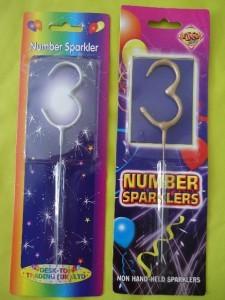 China Number gold party sparkler for sale