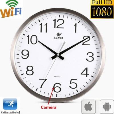 China Wifi Spy Camera Wall Clock Wireless Full Hd 1080P Hidden Video Recorder Spy Video Made in China for sale