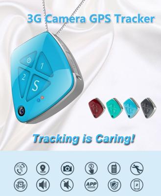 China 3G GPS Tracker Waterproof Real Time LBS Position Lifetime Free Tracking Fall Alarm SOS with Camera for sale