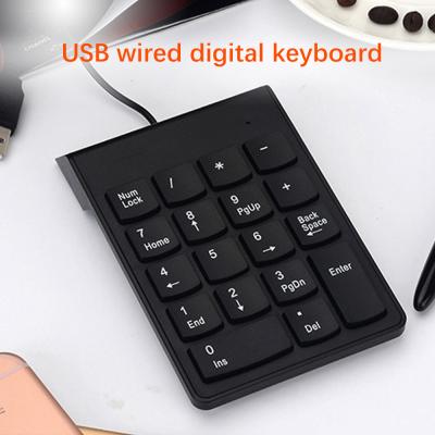 China Globleseller Small-Size 2.4GHz Wire Numeric Keypad Numpad 18 Keys Digital Keyboard For Accounting Teller Laptop Notebook for sale