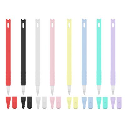 China Cxfhgy Colorful Soft Silicone Compatible For Apple Pencil 2 Case Compatible For iPad Tablet Touch Pen Stylus Protective for sale