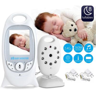 China Video Baby Monitor Wireless 2.0 inch Color Security Camera 2 Way Talk Night Vision IR LED Temperature Monitoring with 8 for sale