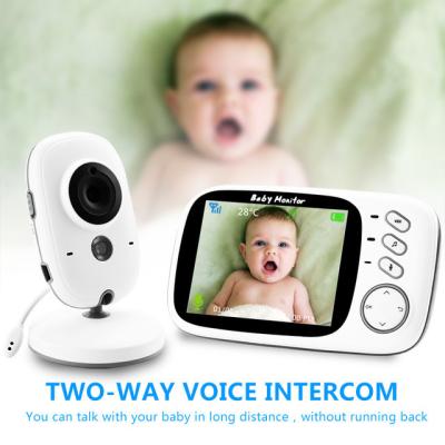 China Baby Monitor High Resolution Wireless Video 3.2 Inch Baby Nanny Security Camera Night Vision Temperature Monitoring Baby for sale