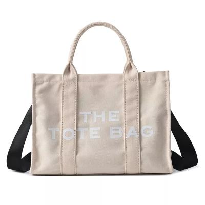 China Fashion 2023 High Quality Fashion Custom Logo Premium Printing Canvas Traveler Shoulder Tote Bag For Women Handbags for sale