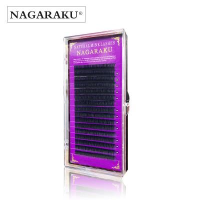 China OEM NAGARAKU Individual Eyelash Extension Natural Soft Wholesale Private Label Mink Eyelash Lash False Eyelashes Korea Premium Lash for sale