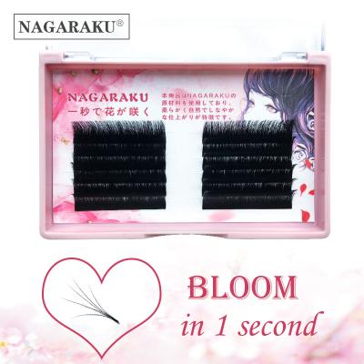 China NAGARAKU Synthetic Hair Autofans Whips Flower Eyelash Easy Fan Eyelash Extensions Bloom Faux Mink Eyelash Extension Lashes Volume Autofloracio for sale