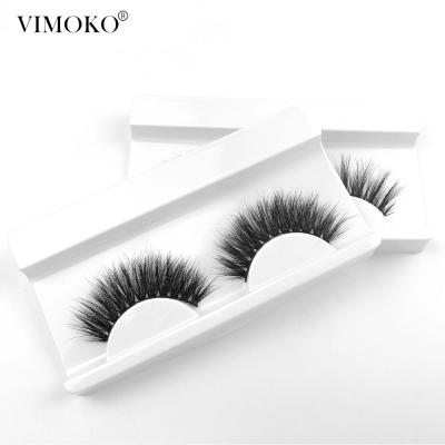 China 3D Effect VIMOKO 3d Mink Full Strip Eyelashes 25mm Natural Tapered Fluffy Dramatic Volume LongCruelty Free Eyelash Lashes Wholesale Seller for sale