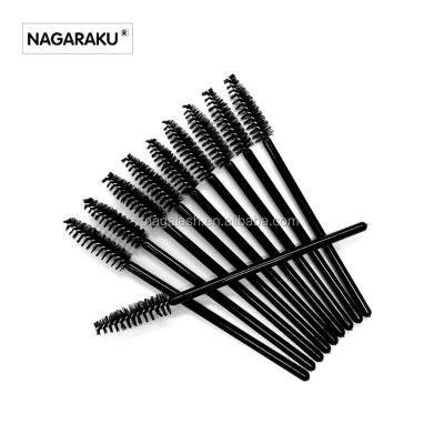 China Wholesale Fan Brush NAGARAKU Mascara 50pcs/set Eyelash Make Up Brush Mascara Wand Disposable Mascara Wand Brushes for sale