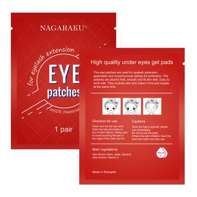 China EYE NAGARAKU eyelash extension pads under eye pads lint free eye gel patches eye patch for eyelash extension correction for sale