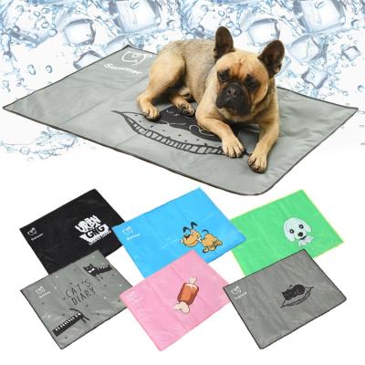 China Travel Summer XXL Self Freeze Bed 40x50 Frozen Dog Cooling Mat With Oxford for sale