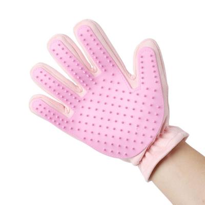 China Viable Soft Pampering Newest Dog Cat Grooming Glove With Factory Price for sale