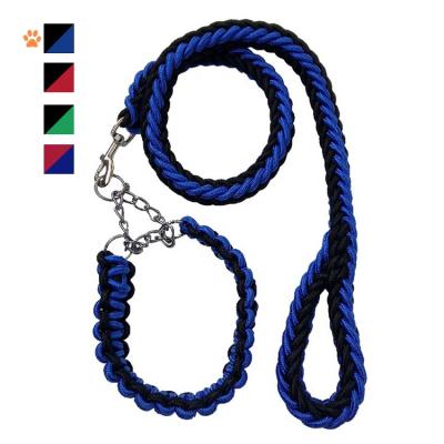 China Luxury Fashion Pet Lights Manufacturers Custom Braided Collar Lead Rope Designer Dog Leash for sale