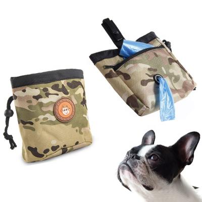 China Viable Custom Design Camouflage Design Dog Snack Dog Treat Bag Outdoor Pet Treat Pouch for sale