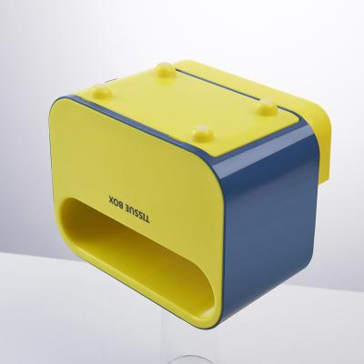 China Cute universal minimalist Nordic style tissue box for tissue pumping paper plastic box for sale