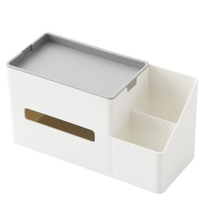 China Wholesale Minimalist Plastic Tissue Box Household Tissue Box Log PP Paper Box Tissue Box for sale