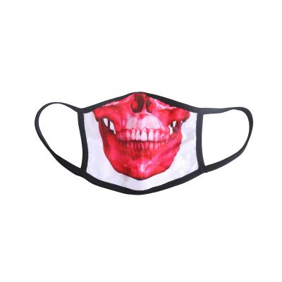 China Other Custom Printed Breathable Reusable Three Layer Christmas Facemask Gift In Sublimation for sale