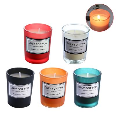 China Wholesale Tropical Music Gift Set Bulk Scented Soy Candle With Box Scented Glass Candle for sale