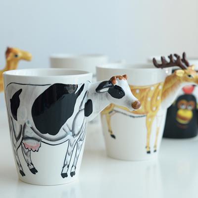 China Viable Hot Selling Ceramic Mug Personalized Water Mugs Novelty 3d Animal Nordic Coffee Ceramic Mug for sale