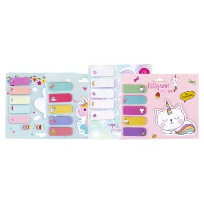 China Kawaii Self Adhesive Custom Students Stick Notes Multifunctional Cat Sticky Notes Note Pad for sale