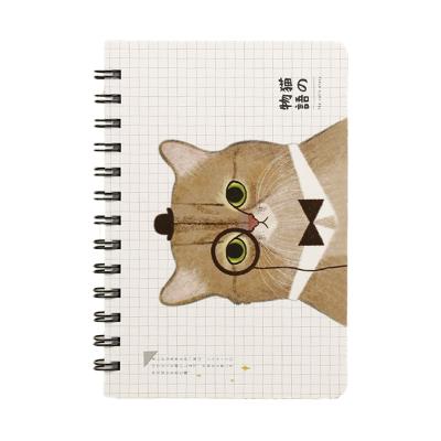 China 2021 Mini Notebook Lovely Stationery Portable Pocket Spiral Notebook Coil Cartoon Journals Notebook Spiral Notebook for sale