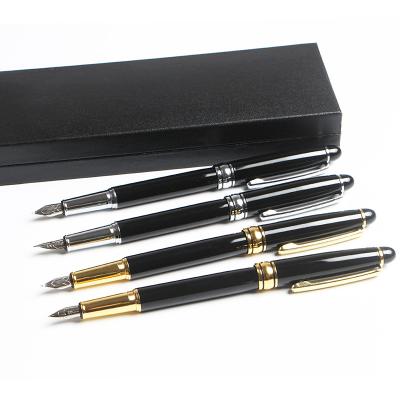 China Student Custom Metal Iridium Fountain Pen Metal Parker Fountain Pens Set for sale