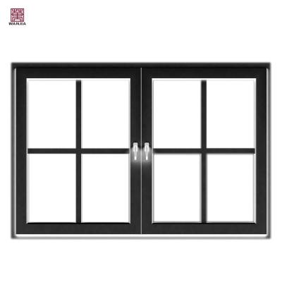 China Double Magnetic Top Australian Aluminum Swing Casement Magnetic Windows Residential Standard Triple Glazing Windows for sale