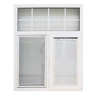 China Magnetic Screen HISENG UPVC Swing Window European / American Style PVC Swing Window for sale