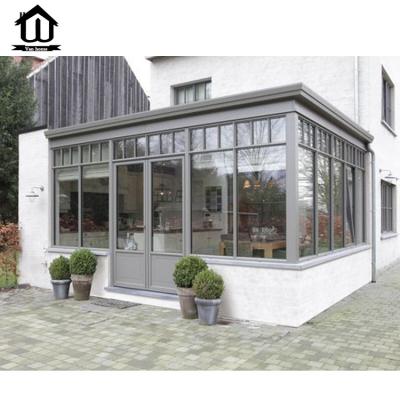 China HISENG Modern Conservatory Modern House Aluminum Insulated Sunroom for sale