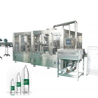 China Full Set Full Automatic Pet Mineral Water Plastic Bottled Water Production Small Beverage Filling Line for sale