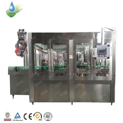 China Automatic Beverage Milk Lychee Beverage Making Filling Capping Machine For HDPE Bottle for sale