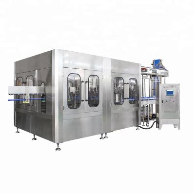 China Beverage 3 in 1 Automatic Production Line Mineral Pure Bottle Water Bottling Capping Packing Filling Machine for sale