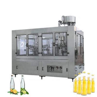 China Beverage Monoblock Small Bottle Carbonated Full Soft Drink Filler Glitter Bottling Filling Machine for sale