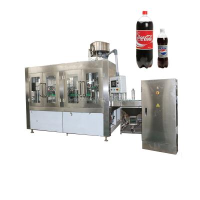 China 3000-10000bph Beverage Carbonated Beverage Beverage Monoblcok Rinsing Washing Filling Bottling Machine for sale