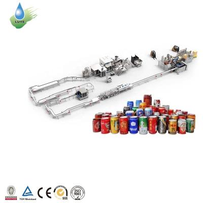 China Best Selling Food Aluminum Can / Line Filling Machine For Beer Cola Juice Beverage for sale