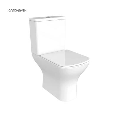 China High quality Siphonic two piece toilet Double-flush ORTONBATH WC two piece WC china supplier toilet for sale