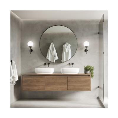 China ORTONBATH Custom Made Modern Hotel Bathroom Wooden Vanity Hanging Modern Cabinet OTMPYJ-52 for sale