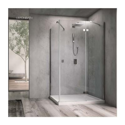 China ORTONBATH Modern Rectangle Shower Cubicle Bathroom Set Glass Enclosure OTHRS007 for sale