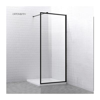 China ORTONBATH Safety Clear Doors Bath Shower Enclosure Corner Entryway Cheap Tempered Glass Modern Modern Shower Compartment for sale